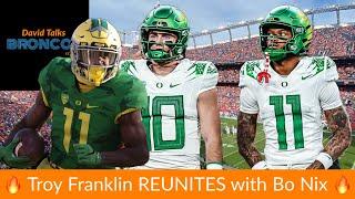 YES! WR Troy Franklin DRAFTED by the Denver Broncos from Oregon -   Reunites with Bo Nix | NFL Draft