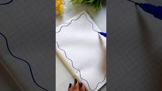 Super Easy BORDER DESIGN | For School PROJECT & ASSIGNMENT | #shorts #ytshorts #borderpattern