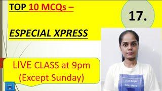 MCQs Special class-17