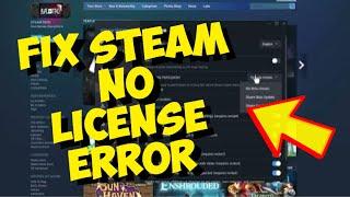 Fix Steam No Licenses Error - An Error Occurred While Launching This Game