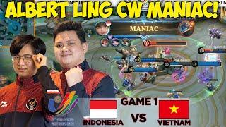 MATCH PEMBUKAAN ALBERTTT LANGSUNG DI KASIH LING + CW MANIAC WAN WAN !!! INDONESIA VS VIETNAM