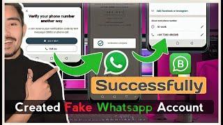 Successfully Create A fake Whatsapp Account | otp verification to make a fake whatsapp account