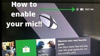 How to TURN ON your MIC on Xbox one!!