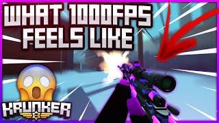 This is what 1000 FPS ACTUALLY feels like in Krunker...