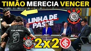 PÓS JOGO! CORINTHIANS JOGA BEM, AMASSA O INTER MAS SOFRE EMPATE NO FIM.