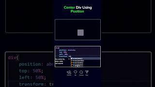 "Center Div Using CSS Position | Easy Tutorial"