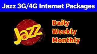 Jazz Internet Packages – 3G/4G Daily, Weekly and Monthly Updated 2021