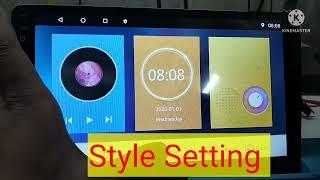 How to change theme And Wallpaper in Android Car player. Factory Setting and UI Style Password .