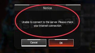 Apex legends Mobile Fix Unable to connect to the server. Please check your internet connection Issue