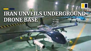 Iran unveils underground drone base amid warnings of retaliation against alleged assassination