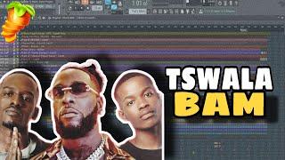 TitoM, Yuppe & Burna Boy - Tshwala Bam (Official Beat Remake) Step by Step in Fl Studio 21.