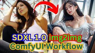 How To Use ComfyUI img2img Workflow With SDXL 1.0 In Google Colab(AI Tutorial)