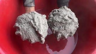 Sand cement water crumbling #sandcement #satisfying