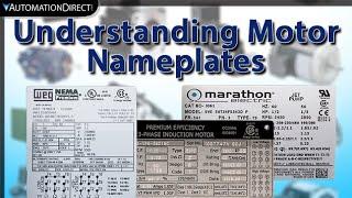 Understanding Motor Nameplates - Weg, Marathon, Leeson, IronHorse - from AutomationDirect