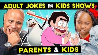 Parents React To Kids React To Funny Adult Jokes In Kids TV Shows