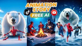 Create Animation Story AI Faceless YouTube Channel Niche SuperHero