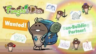 The world's first Funghi life simulation observation game!【Funghi's Den】 now available!