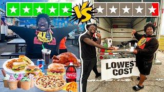 WORST vs BEST REVIEWED FOOD TRUCK!!! ‍ (NEVER AGAIN)