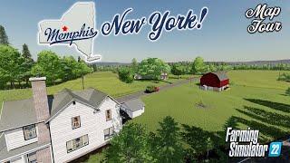 IT’S FLOODY GOOD! FS22 “MEMPHIS, NEW YORK” NEW MOD MAP, TOUR! | Farming Simulator 22 (Review) PS5.