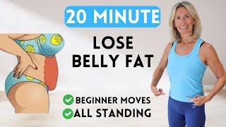 Lose Stubborn Belly Fat In 20 Mins | Low Impact Home Workout Over 40s