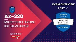 AZ-220 - Azure IoT certification | Microsoft Azure IoT Developer | Exam Overview