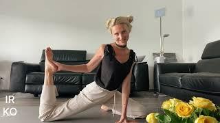 FULL BODY WORKOUT AT HOME WITHOUT EQUIPMENT AND WITHOUT CELLULITE.STRETCHING with Irina Kovych