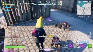 Having victory royale with random people- The Banana Guy - Fortnite