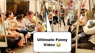 Best Metro Prank ! Part-3 ! Unlimited Funny Video ! Baghel King { Love You Maa  }