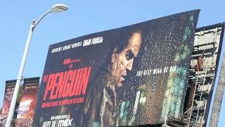 Colin Farrell The Penguin Billboard Sunset Blvd Los Angeles California USA August 28, 2024