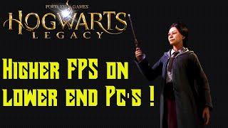 Hogwarts Legacy - How To Get Higher Framerate on Lower End PC's | Upscaling