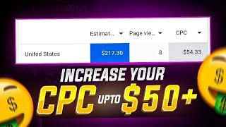 How To Increase Adsense CPC New Method || Hidden Secret Behind CPC || Hotline With Usama