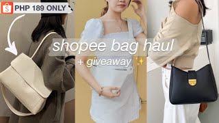 minimalist shopee bags haul | GOOD QUALITY but AFFORDABLE finds!