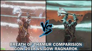 BREATH OF THAMUR COMPARISON GOD OF WAR 2018 VS GOD OF WAR RAGNAROK