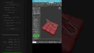 Cloth Simulation: Draping a Robe on a Sofa in 3Ds Max | Quick Tutorial #shorts #3dsmax #cloth