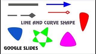 How to Insert Line and Curve Shape In google slides document