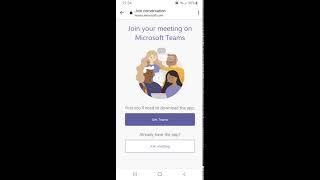 Virtual meeting/online class using browser without installing microsoft teams in your mobile