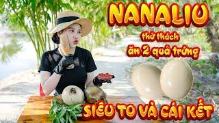 Nana liu mukbang trứng đà điểu chấm mắm ớt chẩm chéo siêu cay .