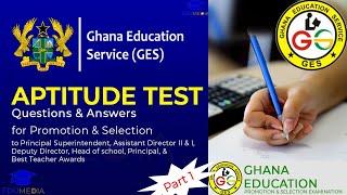 GES Aptitude Test for Promotion Exam | ep. 1 | #GESEXAM2023 | #edumedia