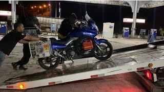 Vstrom 1000 ficou na estrada muita aventura em Goiás