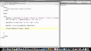 Web Design and Programming Pt 4 PHP Arrays