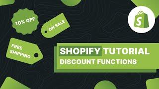 Shopify Tutorial - Create a Discount Shopify Function