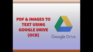 Convert Image/PDF to Editable Text Online [using Google Drive]