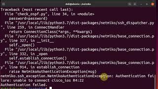 Netmiko: SSH Errors