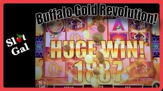 Bonus Win on Buffalo Gold Revolution.  LAS VEGAS Baby!   @SlotGal