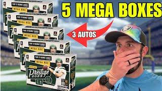 PULLING 3 AUTOS!!! 2023 PRESTIGE FOOTBALL MEGA BOX!