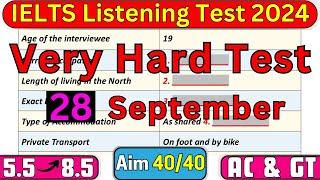 MOST CHALLENGING IELTS LISTENING TEST 17 AUGUST, 24 AUGUST & 31 AUGUST 2024 WITH ANSWERS | IDP & BC