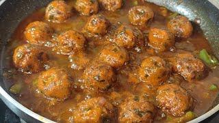 Veg Manchurian Recipe | Cabbage Manchurian | veg manchurian gravy recipe