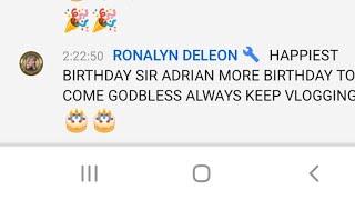 Announcement for the winner Birthday LS Adrian Rodarte