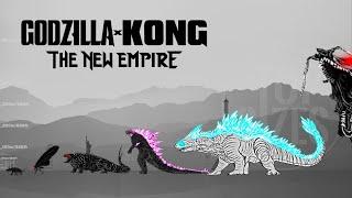 Godzilla x Kong: The New Empire Size Comparison