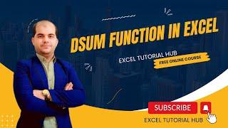 DSUM function in excel | How to use DSUM function in MS excel | dsum formula in excel